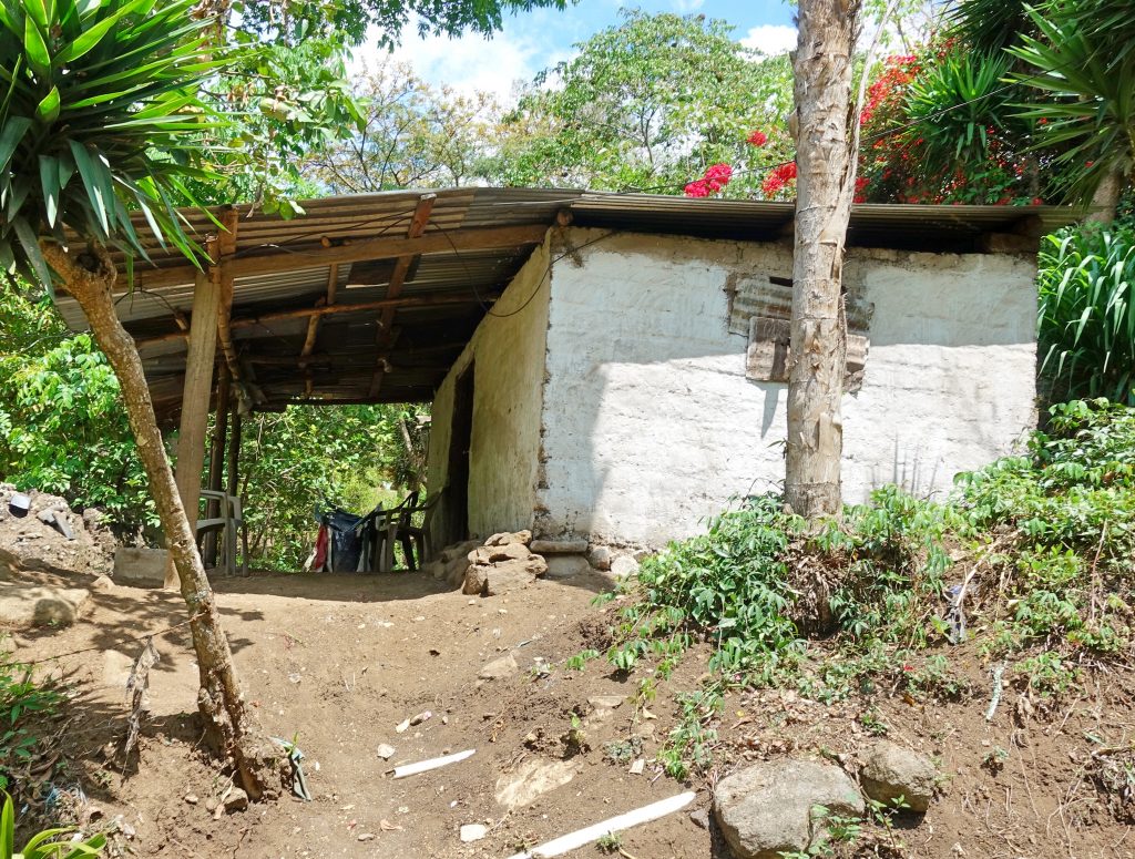 A poor family's house in rural Honduras